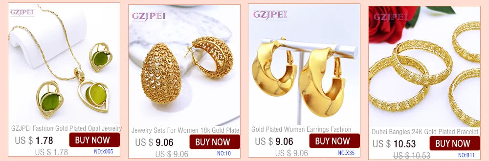 Arabic Women's Jewelry Set – 18k Gold Plated Black & Gold Necklace Party Accessories