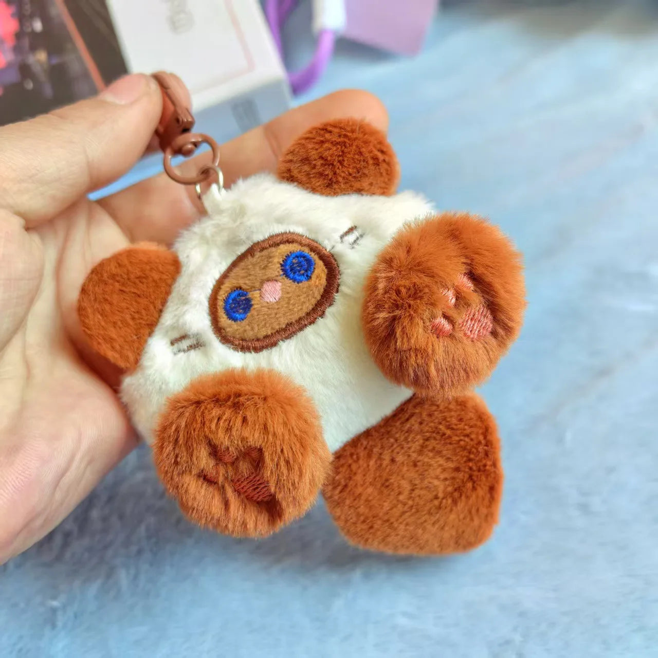 Cute Plush Cat Pendant Girl Backpack Pendant Couple Bag Keychain Decorative Gift