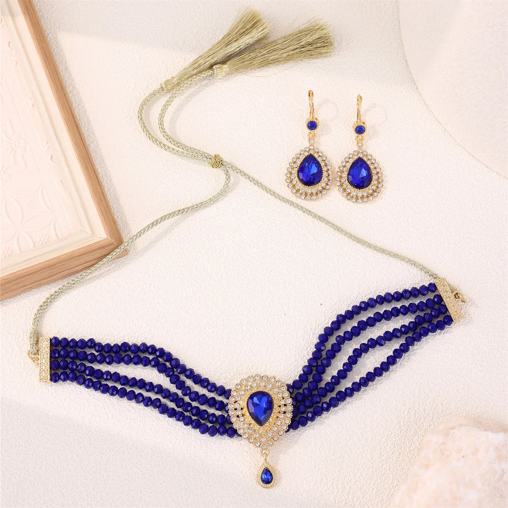 Moroccan Women's Bridal Jewelry Set – Luxurious Traditional Accessories for Weddings & Holiday Gifts