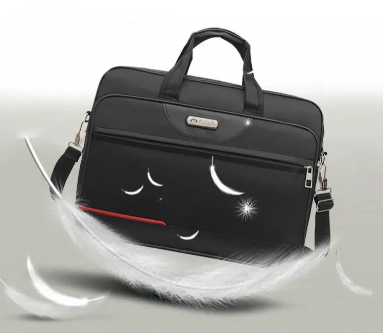 Oxford Cloth Laptop Bags Men Large Capacity Briefcase Business Travel Shoulder Pouch