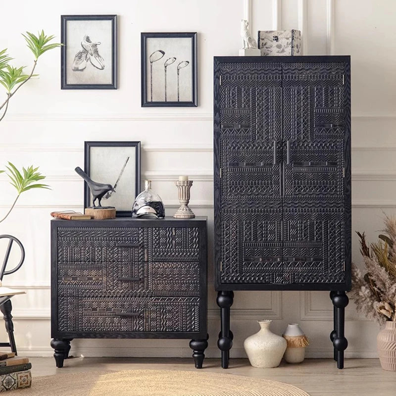 European Quality Living Room Cabinet – Premium Storage Display Unit