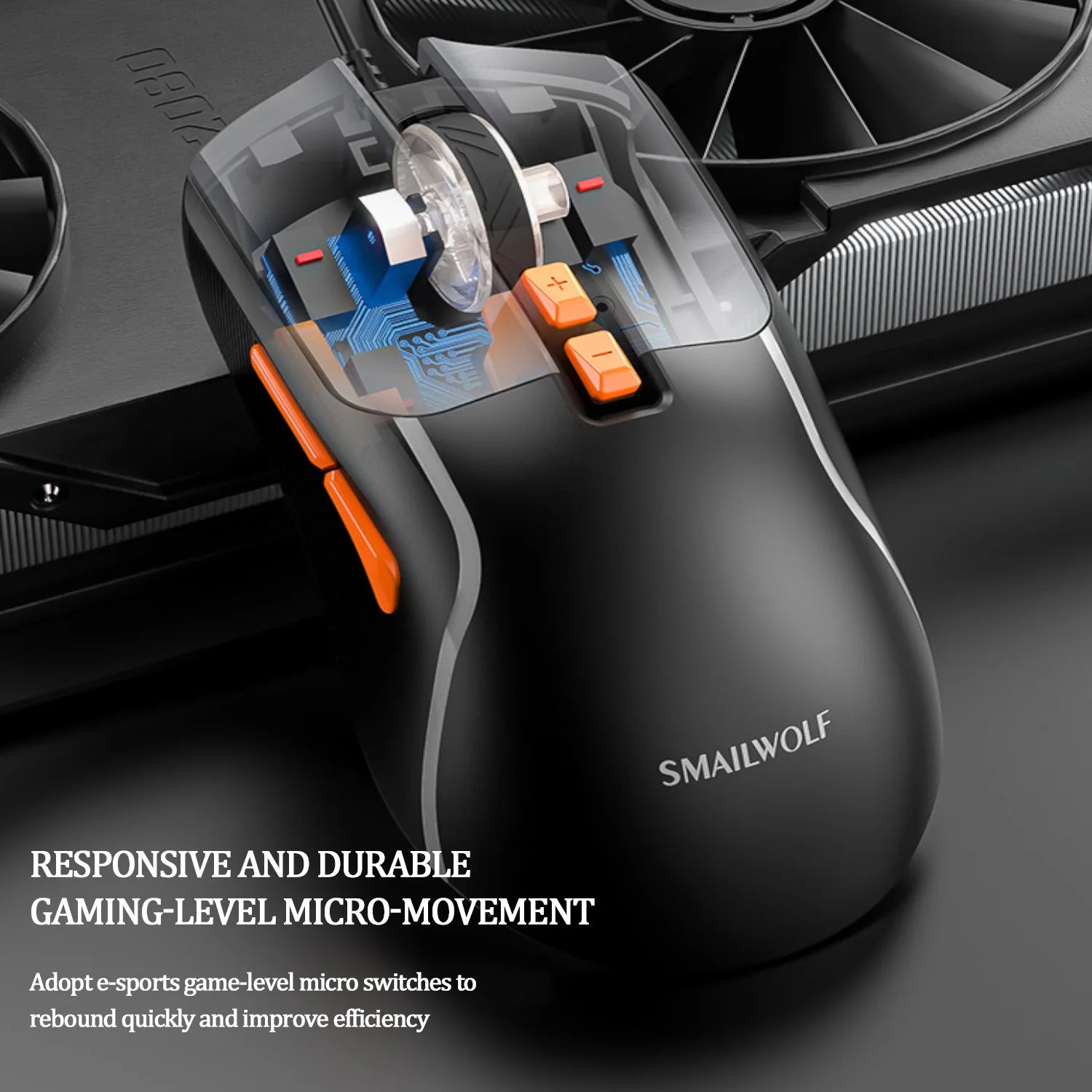 SMAILWOLF M18 RGB Gaming Mouse – Wired USB Ergonomic E-Sports Mouse for PC & Laptop