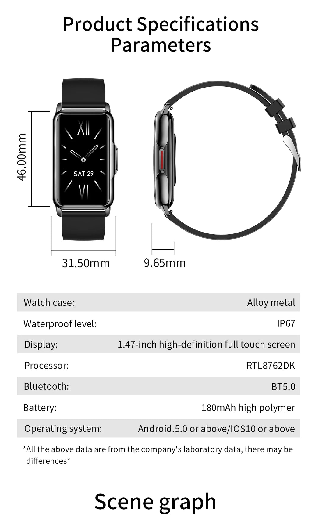 LIGE Women's Smartwatch – 1.47" Bluetooth Fitness Bracelet with Blood Oxygen & Sleep Monitor