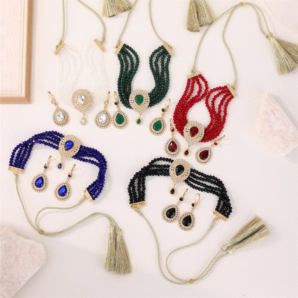 Moroccan Women's Bridal Jewelry Set – Luxurious Traditional Accessories for Weddings & Holiday Gifts