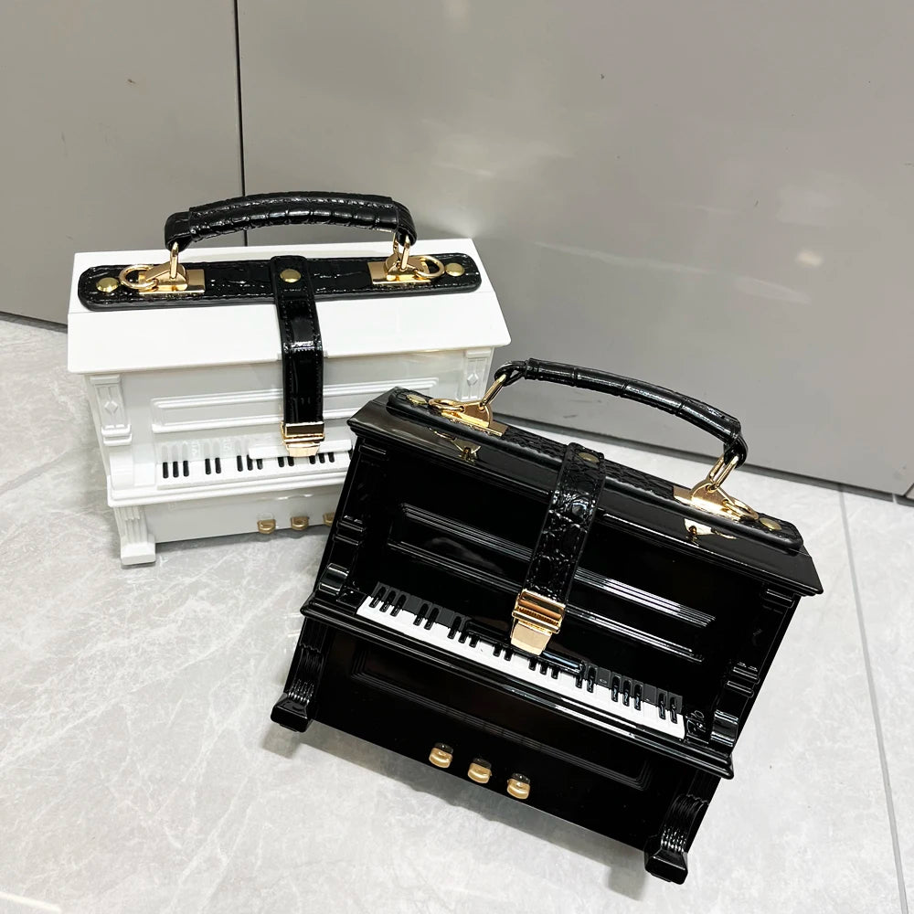 purses and handbags Luxury Designer crossbody shoulder bag For Women piano shape handmade bags Purse Messenger Bag banquet bag