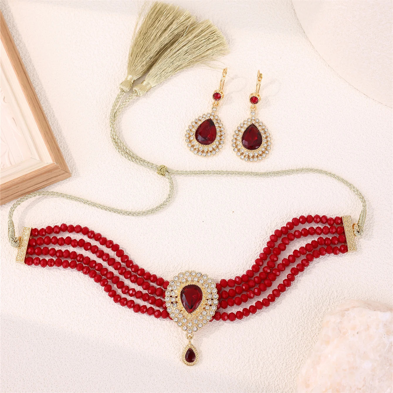 Moroccan Women's Bridal Jewelry Set – Luxurious Traditional Accessories for Weddings & Holiday Gifts