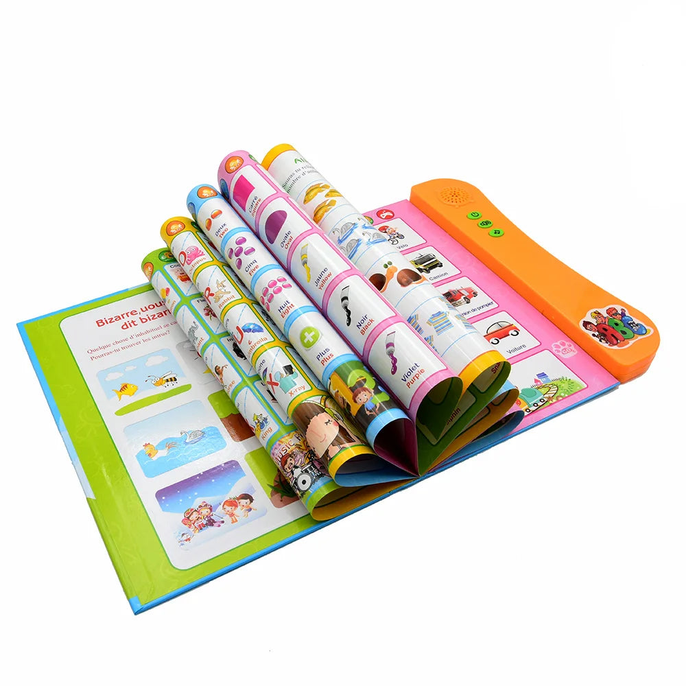 Kids Talking Book – French & English Interactive Early Education Language Learning Toy