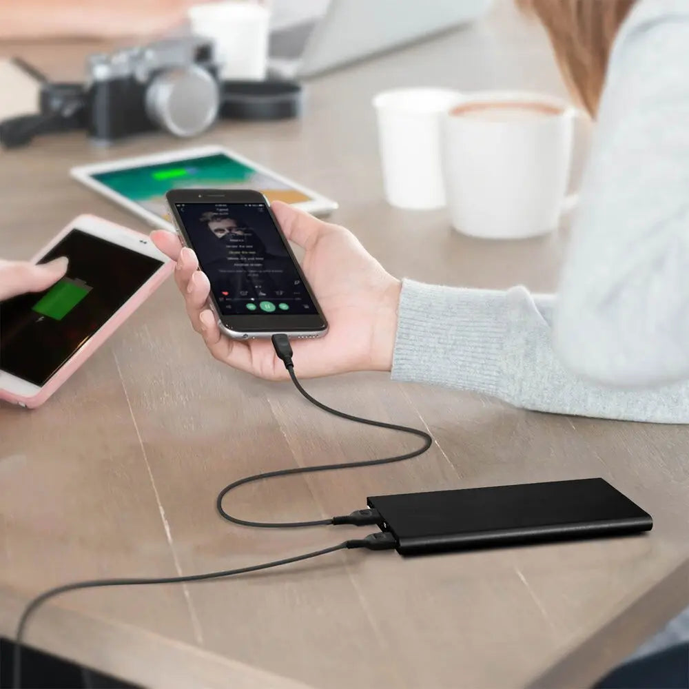 20000mAh Portable Power Bank – USB 5V/2.1A Battery Pack with Flashlight for Heated Gear & Phones