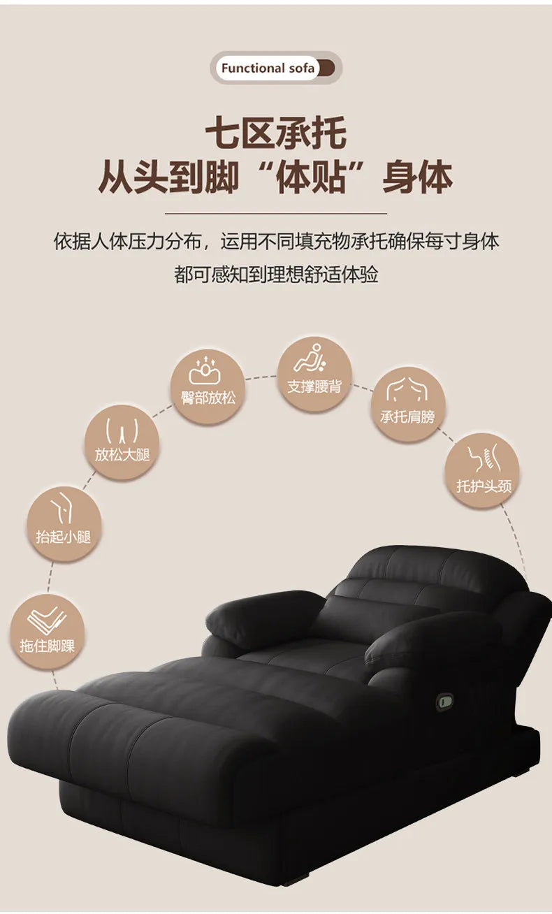 Lounge Sleeper Sofa – Multifunctional Cinema Minimalist Relaxing Corner Sofa