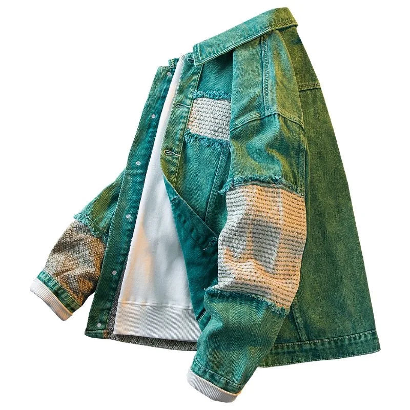 Men's Plus Size Vintage Denim Jacket – Relaxed Breathable Casual Jacket