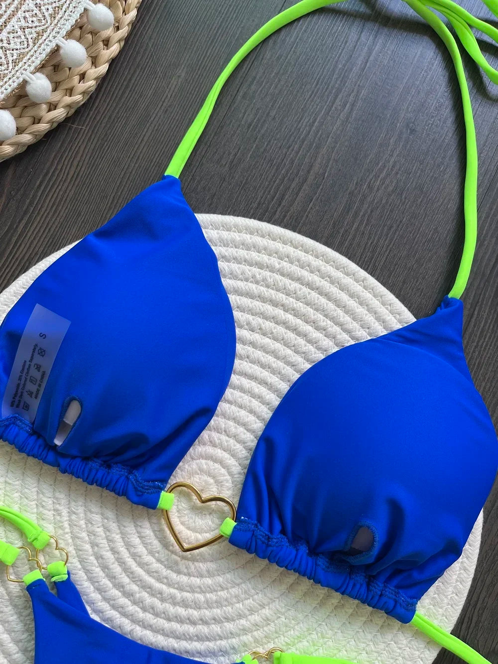 Sexy Halter Solid color Bikini Set Women's Swimsuit Two-piece Triangle Thong Swimwear Bathing Suit Brazilian Biquinis