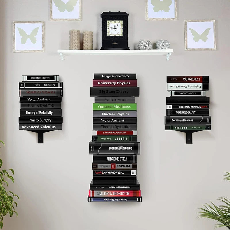 Wall Bookcase – Living Room Storage Shelving Unit for Books & Display
