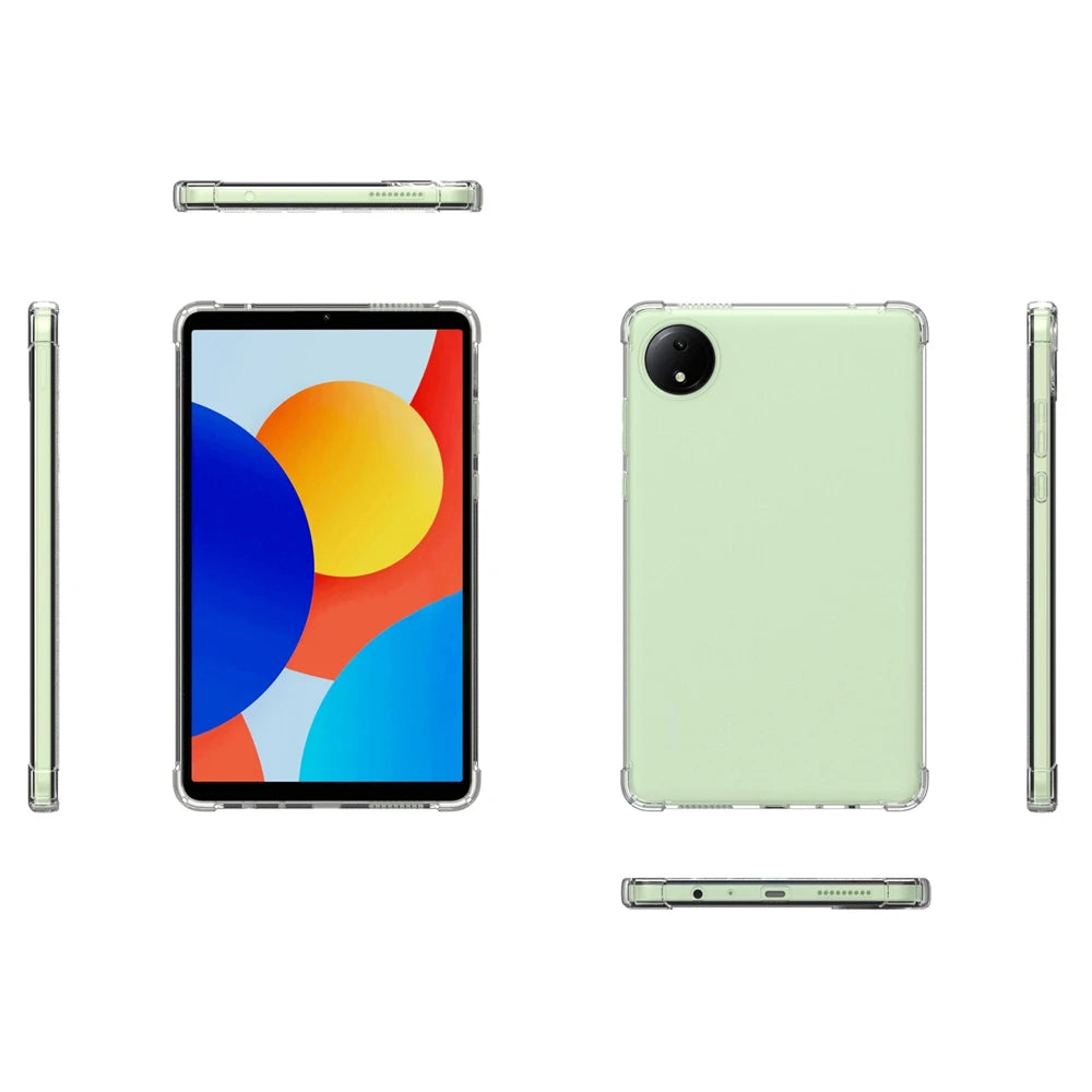 For Redmi Pad SE 8.7 2024 Case Transparent Airbags Soft Silicone TPU Protection Shockproof Cover For Xiaomi RedmiPad SE 8.7 Inch