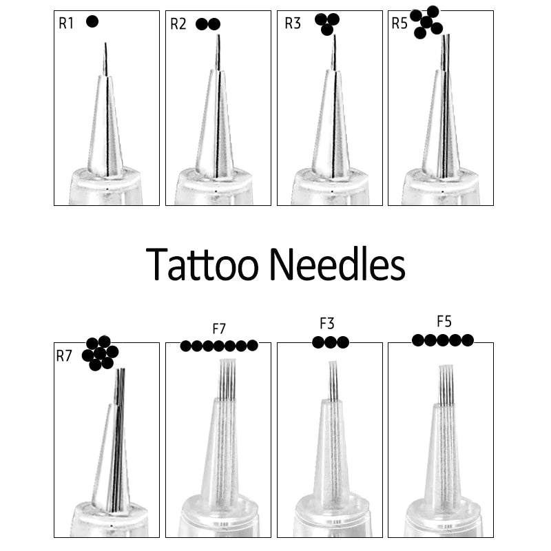 Eyebrow Lip Needles Professional Disposable Semi-Permanent Makeup Tattoo Cartridge Needle R1 R2 R3 R5 R7 for Cartridge Machine