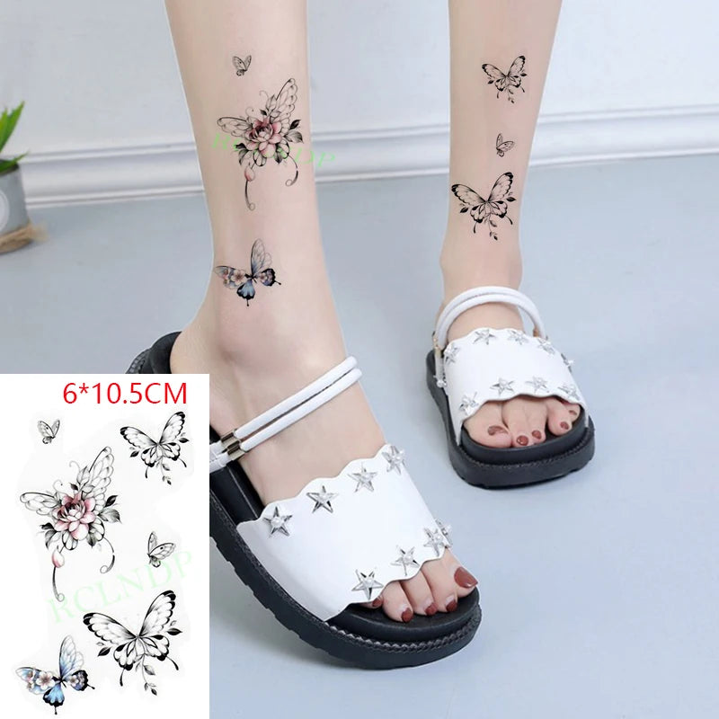 Anime Fire Flame Temporary Tattoo – Waterproof Flash Tattoo for Kids, Men & Women