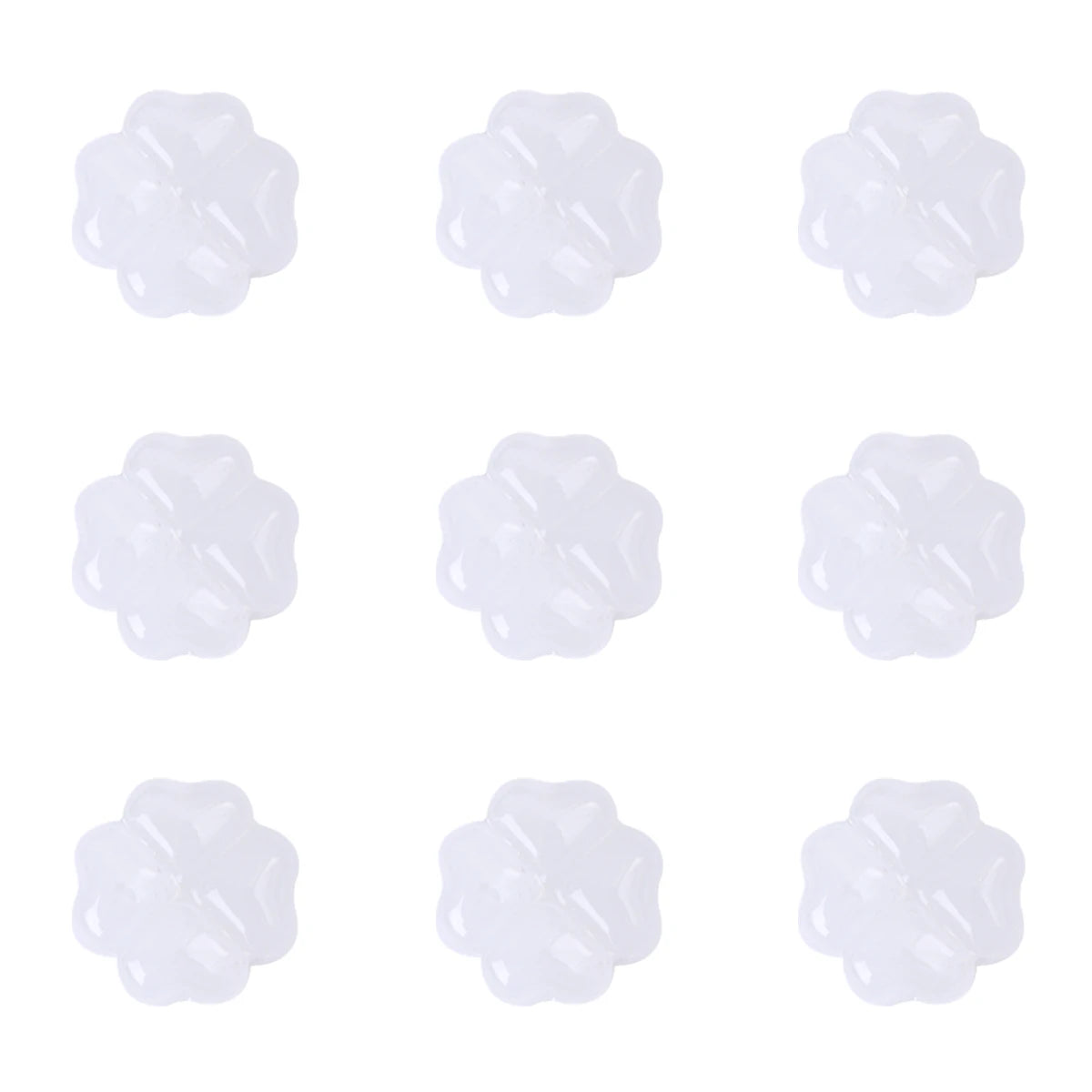 20pcs/bag Transparent Four leaf flower Shape Glass Beads, Lucky Beads for DIY Jewelry Making Bracelets, Crafts -Exquisite Gifts