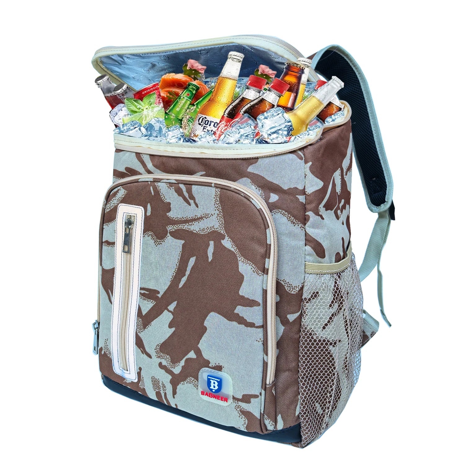 20L Outdoor Thermal Cooler Backpack Bags Insulated Leakproof Lunch Bag Camping Drink Refrigerator Picnic Food Fresh Keeping Bag