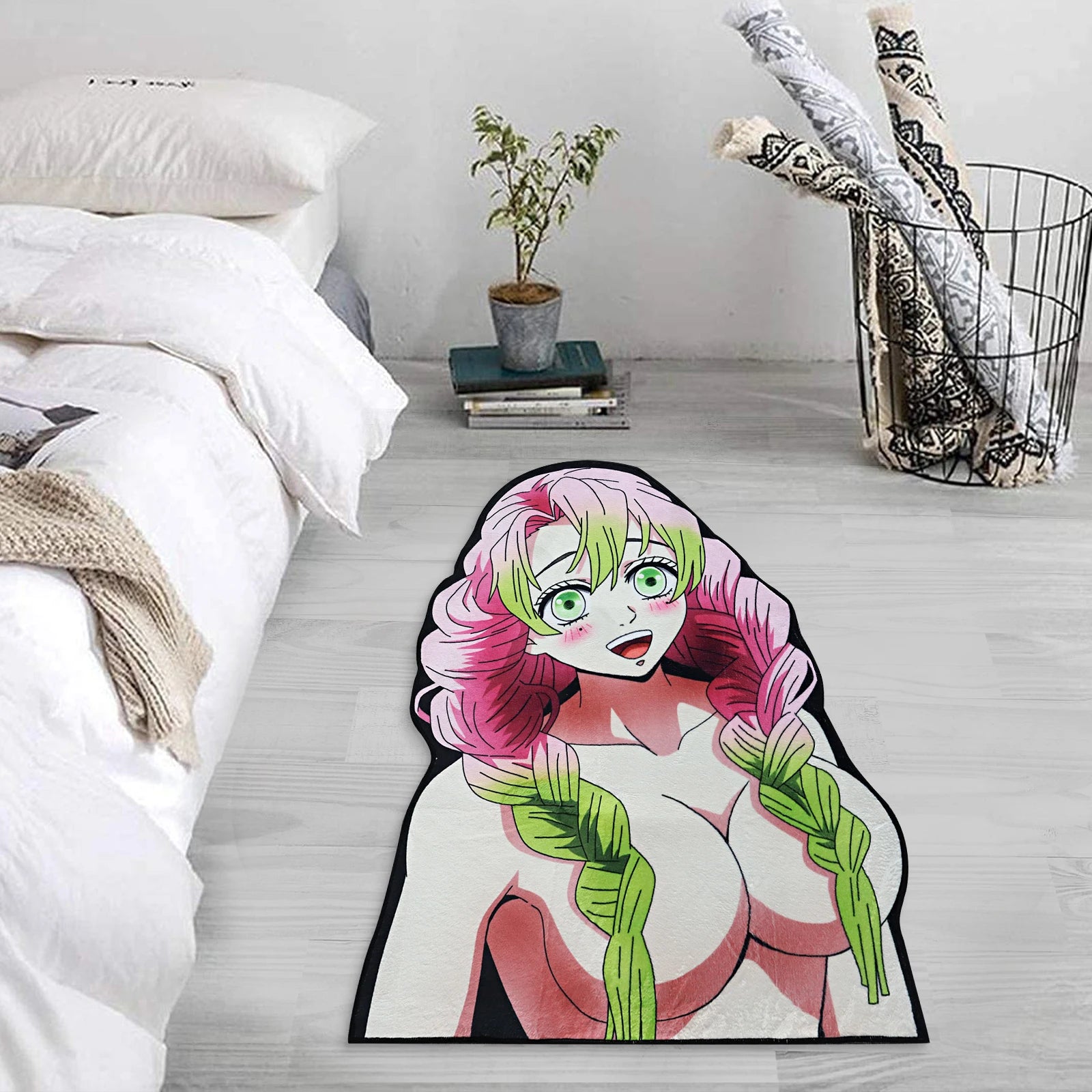 Demon Slayer Kanroji Mitsuri Motion Stickers – Anime Character Decals for Fans