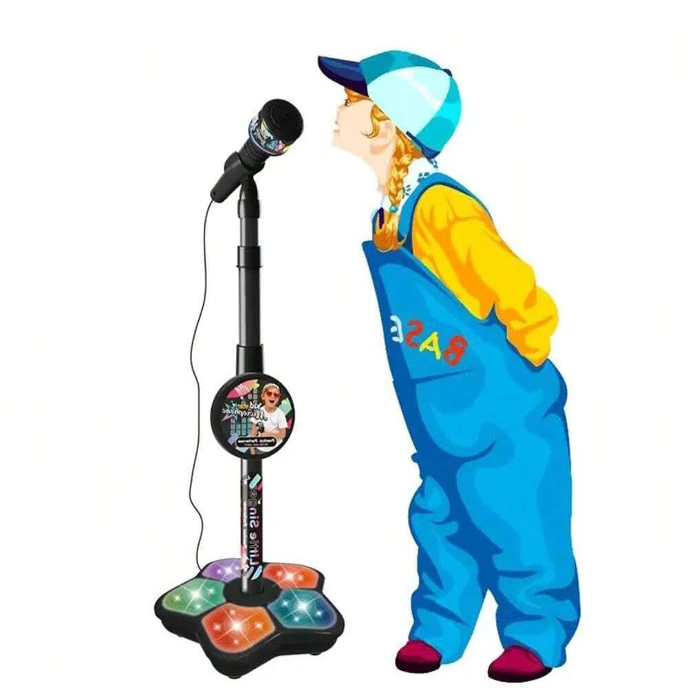 Kids Karaoke Microphone Stand – Portable Children's Electronic Karaoke Machine for Parties