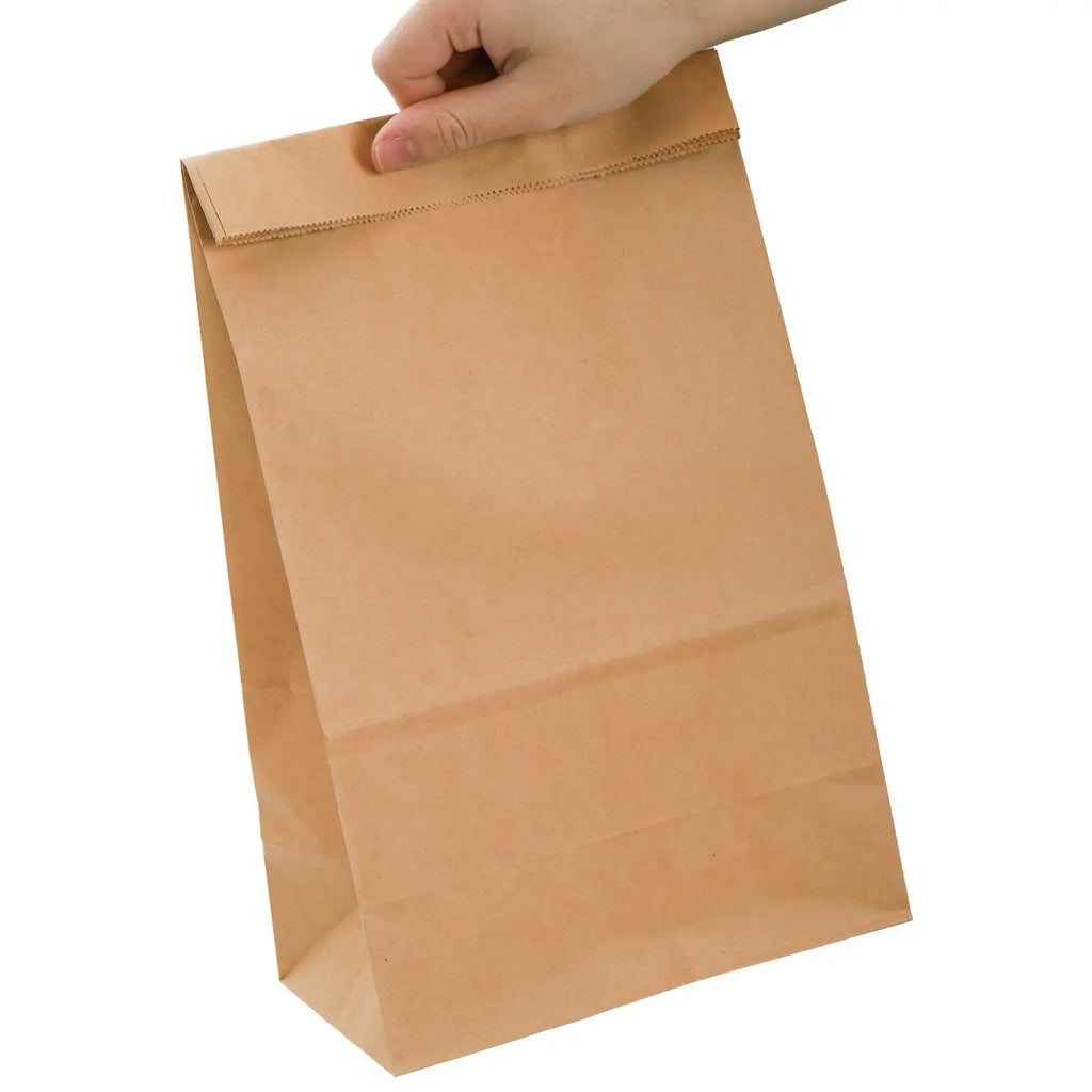 Paper Lunch Bags 50/100PCS Kraft Paper Sandwich Bags for Bread Snack Small Paper Grocery Bags Food Packaging Take Away Bag
