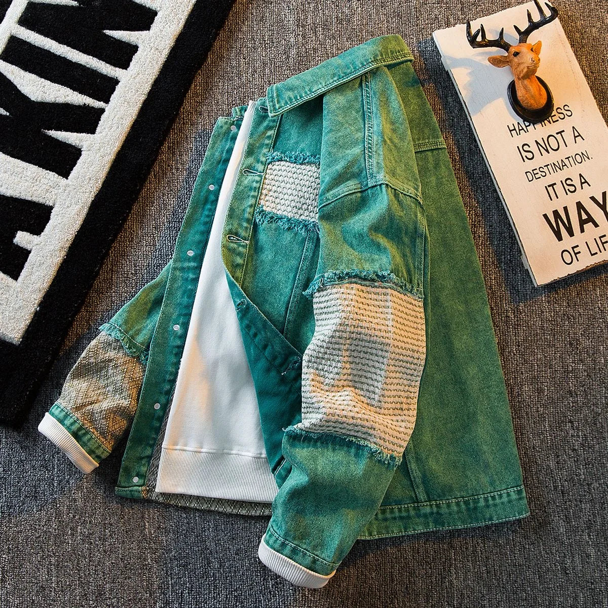 Men's Plus Size Vintage Denim Jacket – Relaxed Breathable Casual Jacket