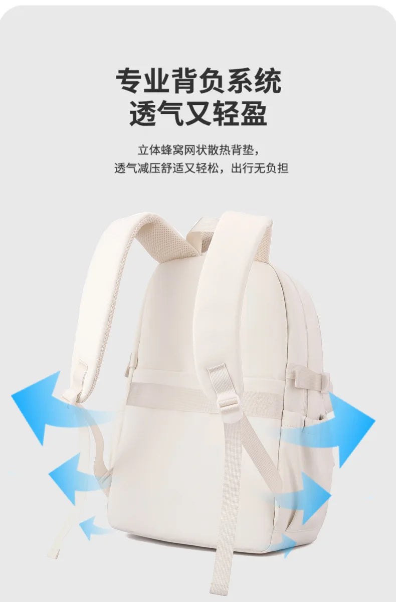 Korean Style Daily Backpack For Women Packsack Waterproof nylon Fabric Travel Backpacks Girls School Bag Teenagers Casual Bags
