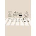Beatles Abbey Road Canvas Print | Modern Music Wall Art Poster | Unframed | Home & Café Decor