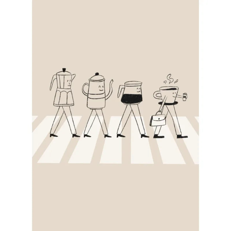 Beatles Abbey Road Canvas Print | Modern Music Wall Art Poster | Unframed | Home & Café Decor