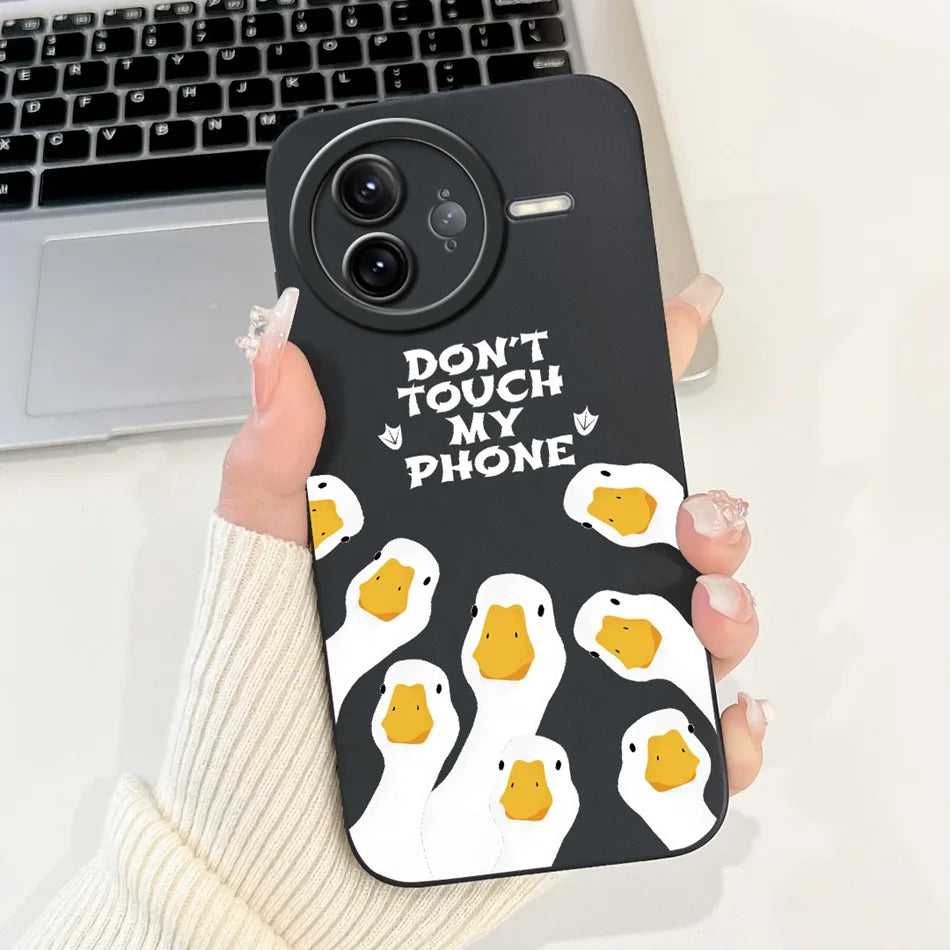 Xiaomi Poco F7 Ultra / F7 Pro Phone Case – Cute Cat & Panda Soft Silicone Shockproof Cover