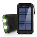 Solar Power Bank – 80000mAh Portable Charger with Strong LED Light for All Smartphones