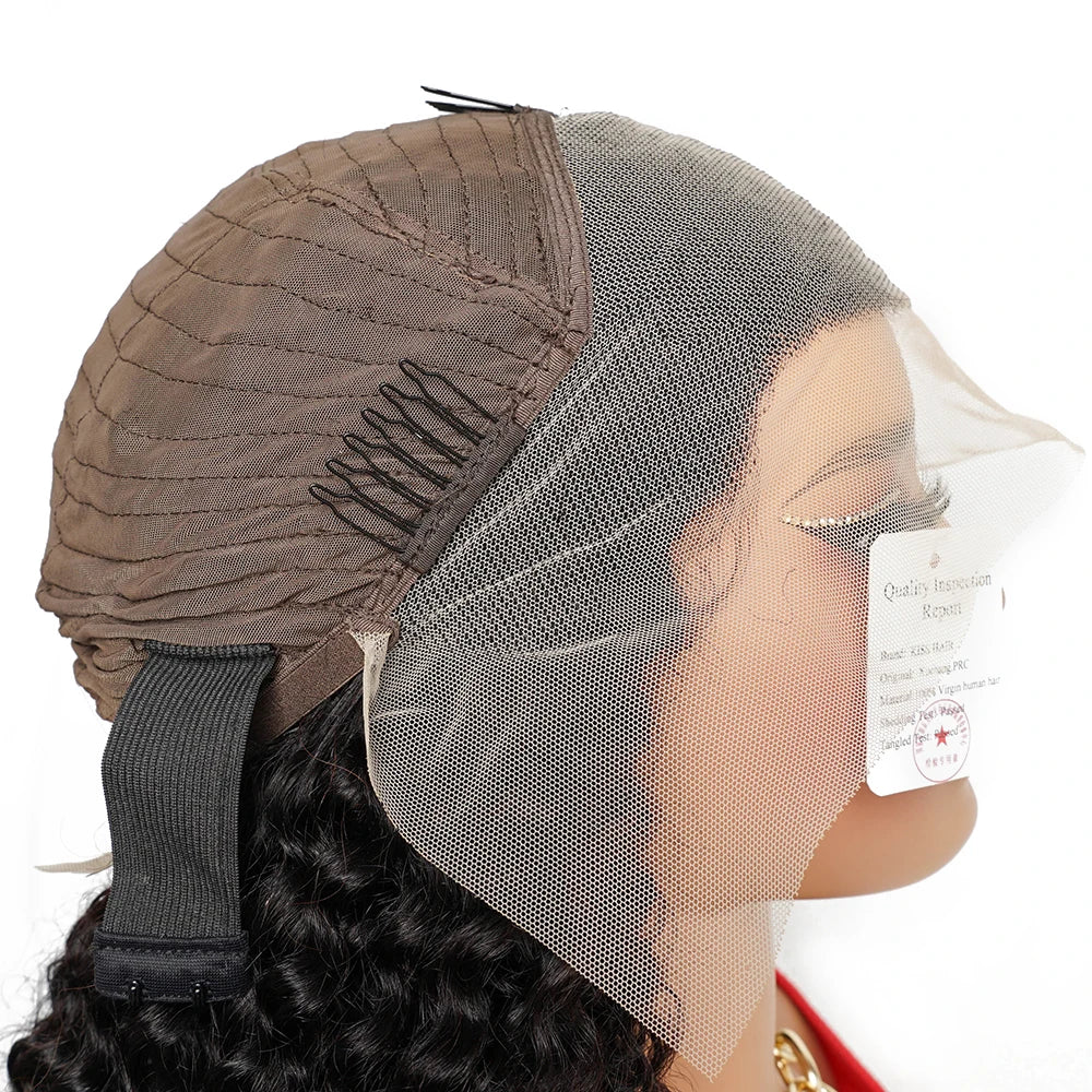 300% Kinky Curly Human Hair Wigs 13*4 Lace Frontal Wig Remy Brazilian Human Hair Extension 4*4 Lace Closure Wigs 13*6 Thick Ends