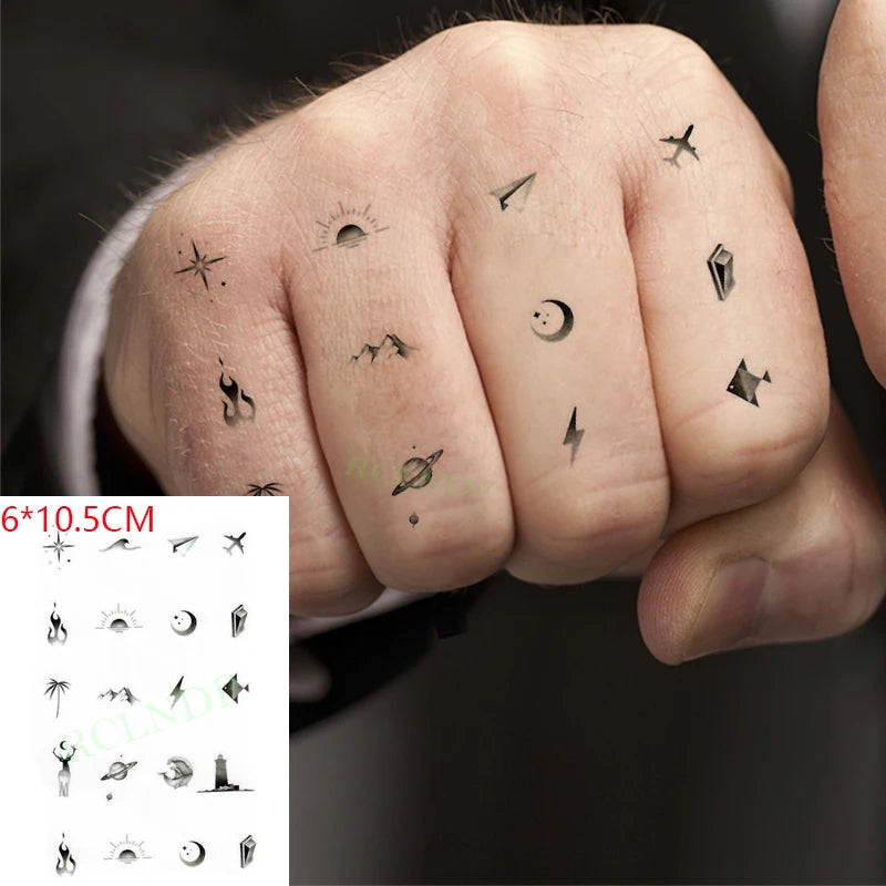 Anime Fire Flame Temporary Tattoo – Waterproof Flash Tattoo for Kids, Men & Women