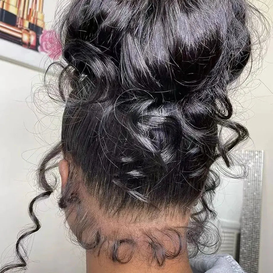 Body Wave 40 42 Inch 13x4 13x6 HD Transparent Lace Frontal Wig  Human Hair Wig 360 Full Lace Front Wig Brazilian Pre Plucked