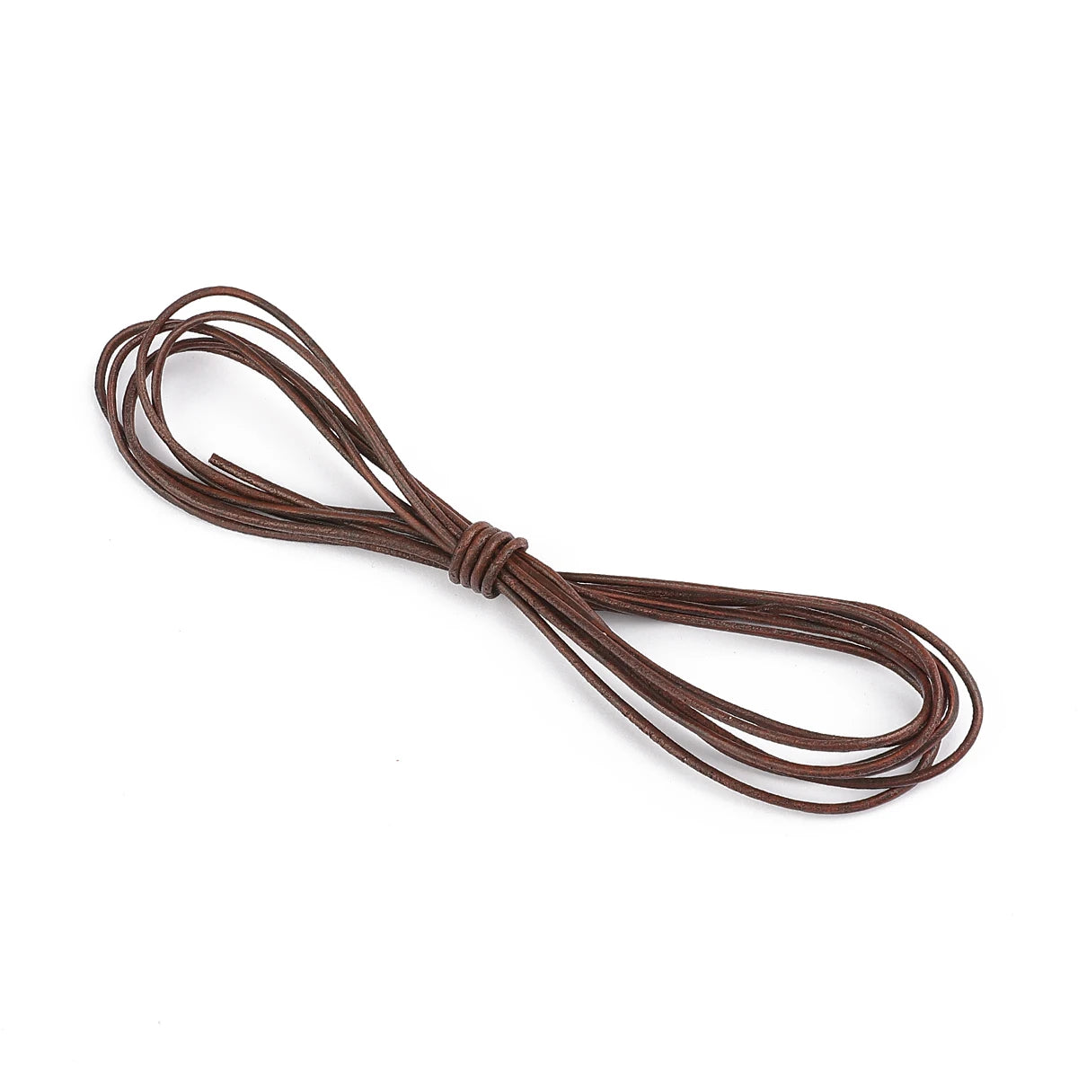 2m Vintage 100% Genuine Cowhide Leather Cord Strip Round/Flat Rope String DIY Bracelet Necklace Braided Craft Jewelry Making