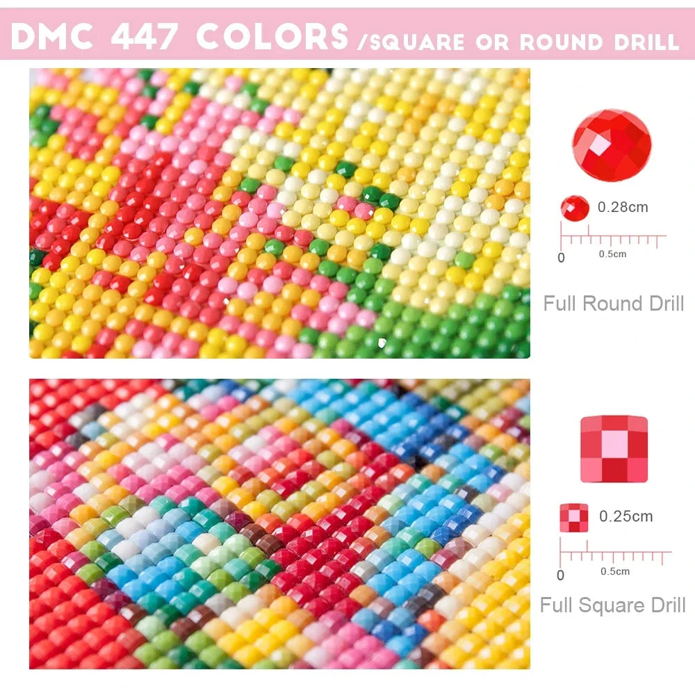 Harry Potter Hogwarts Diamond Painting Kit | 5D DIY Round Drill Mosaic Cross Stitch | Wizarding World Fan Art & Home Decor Gift