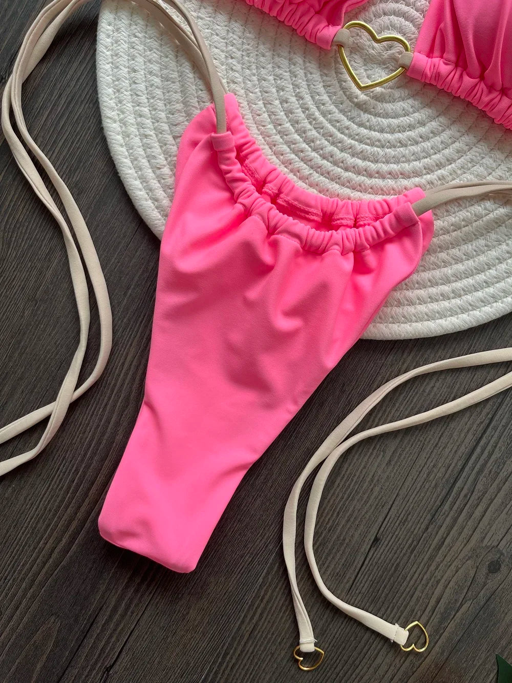 Sexy Halter Solid color Bikini Set Women's Swimsuit Two-piece Triangle Thong Swimwear Bathing Suit Brazilian Biquinis