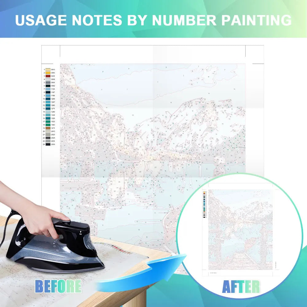 HUACAN Paint By Numbers Kit | City Street Autumn Landscape | DIY Acrylic Canvas Painting | Beginner-Friendly Home Decor Art