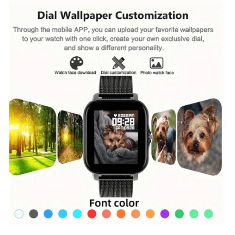 Bluetooth Call Smartwatch – 1.83" Sports Fitness Watch for Android & iOS