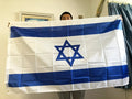 Israel National Flag – 90x150cm Polyester Israeli Banner for Indoor & Outdoor Decoration