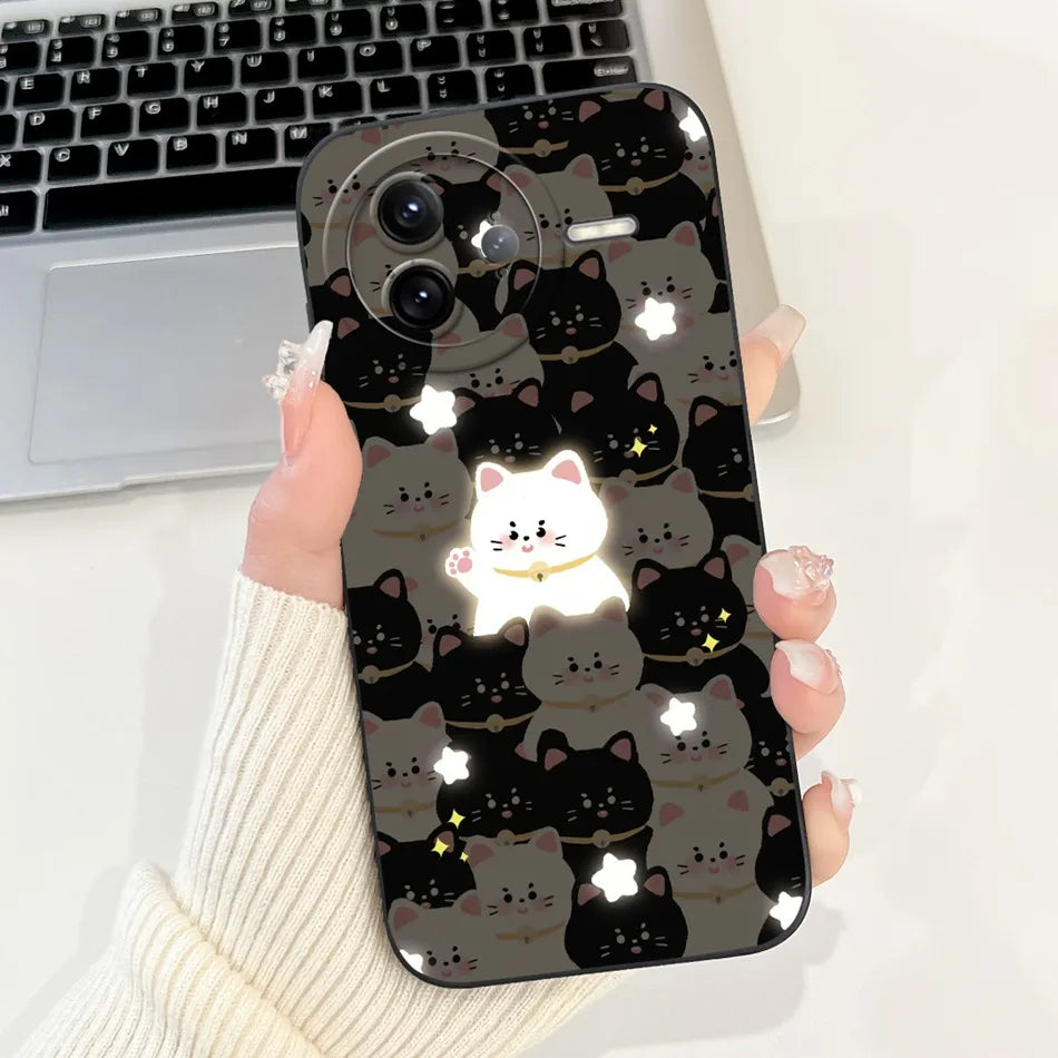 Xiaomi Poco F7 Ultra / F7 Pro Phone Case – Cute Cat & Panda Soft Silicone Shockproof Cover