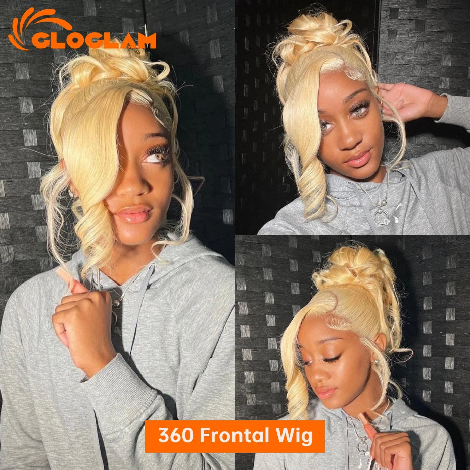 Body Wave 250 Density 13x4 13x6 360 Lace Front Wig Human Hair Pre Plucked Raw Vietnamese Blonde 613 Lace Frontal Wigs 30 40 Inch