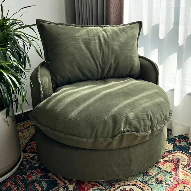 European Luxury Living Room Sofa – Upholstered Round Cute Eclectic Corner Sofa