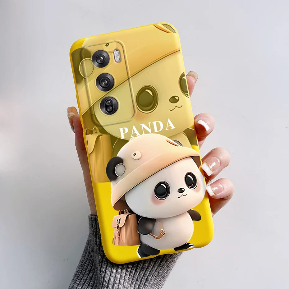 OPPO Reno 12 Pro 5G Phone Case – Cute Rabbit & Panda Soft Silicone Cover (CPH2629)