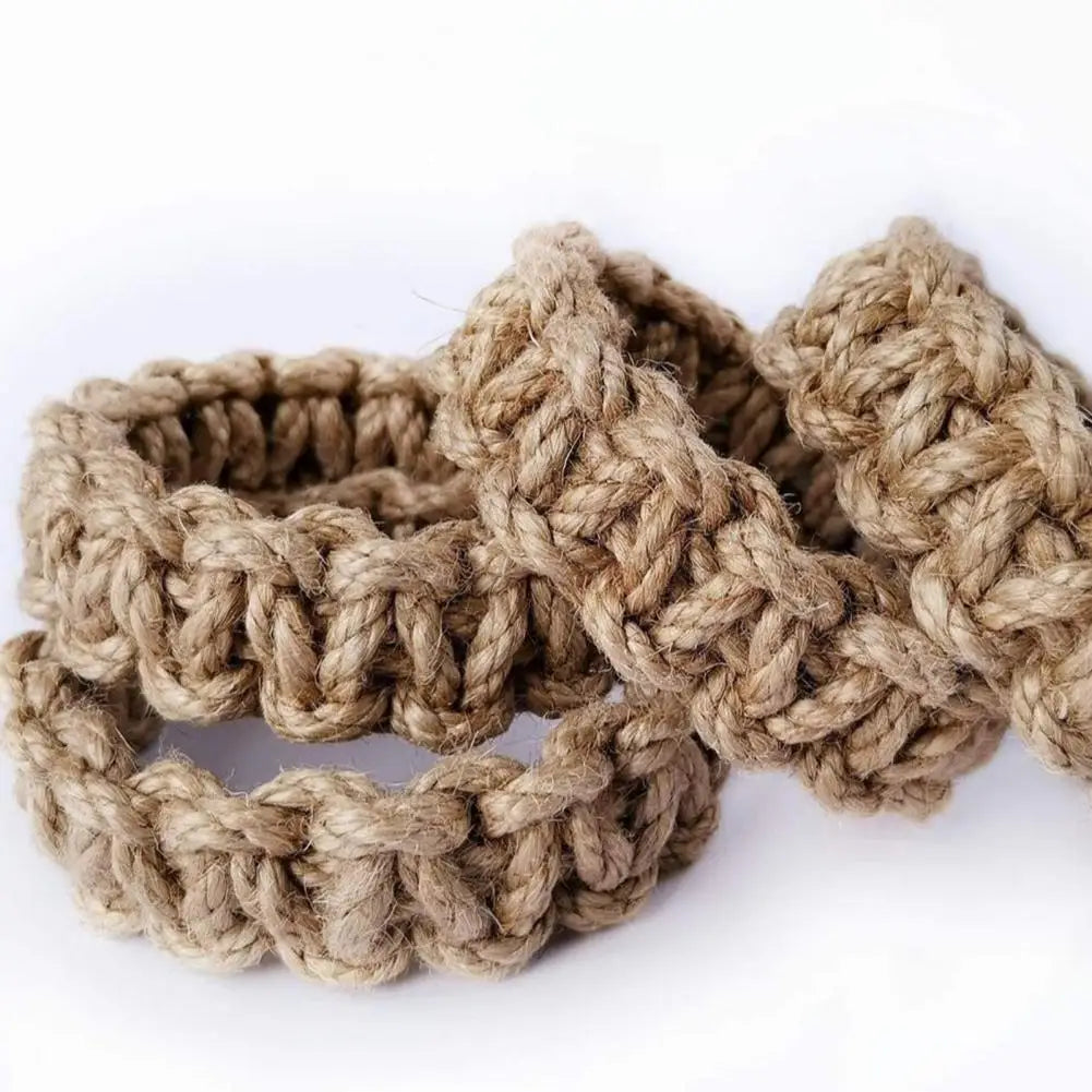 Hemp Rope Curtain Ties | Braided Jute Curtain Tiebacks | Rustic Classic Style Home Decor for Drapes & Curtains