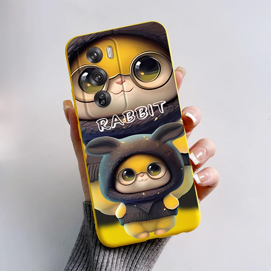 OPPO Reno 12 Pro 5G Phone Case – Cute Rabbit & Panda Soft Silicone Cover (CPH2629)