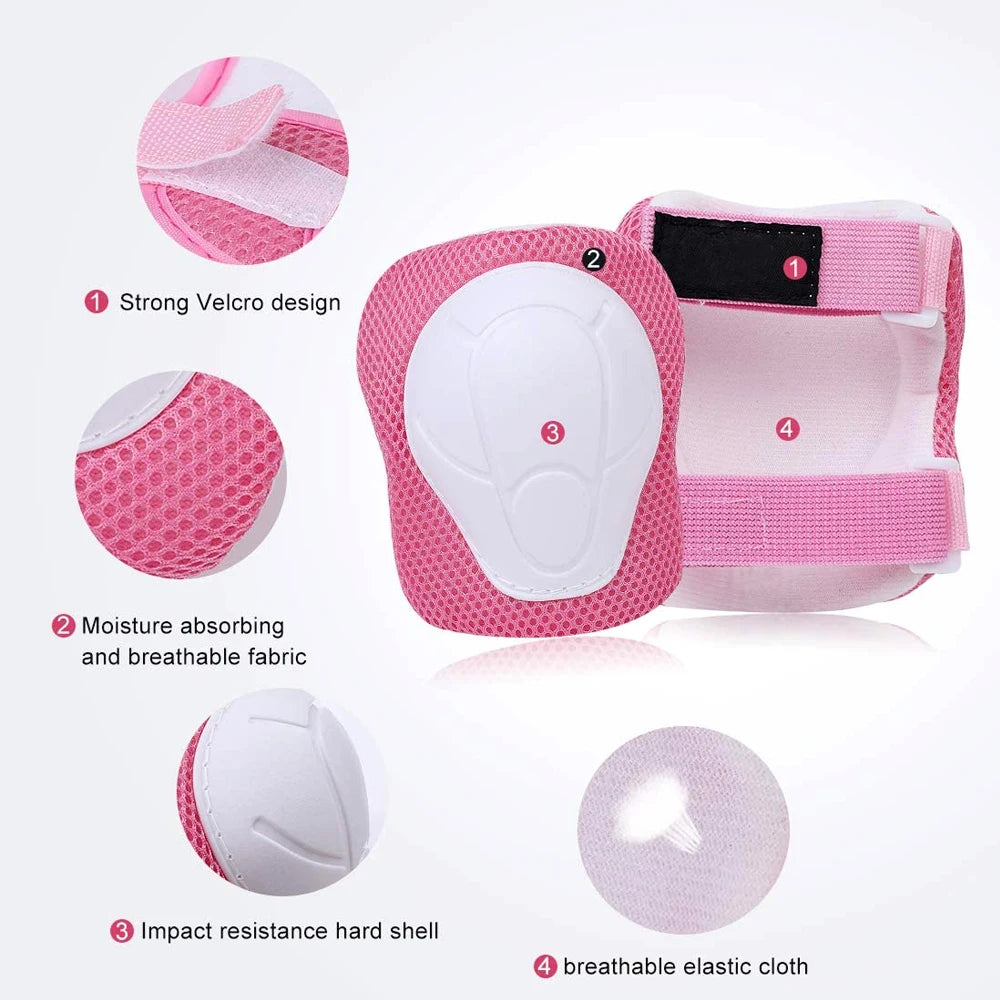 Kids Knee Pads & Elbow Pads Set – Protective Safety Gear for Children Ages 3–7
