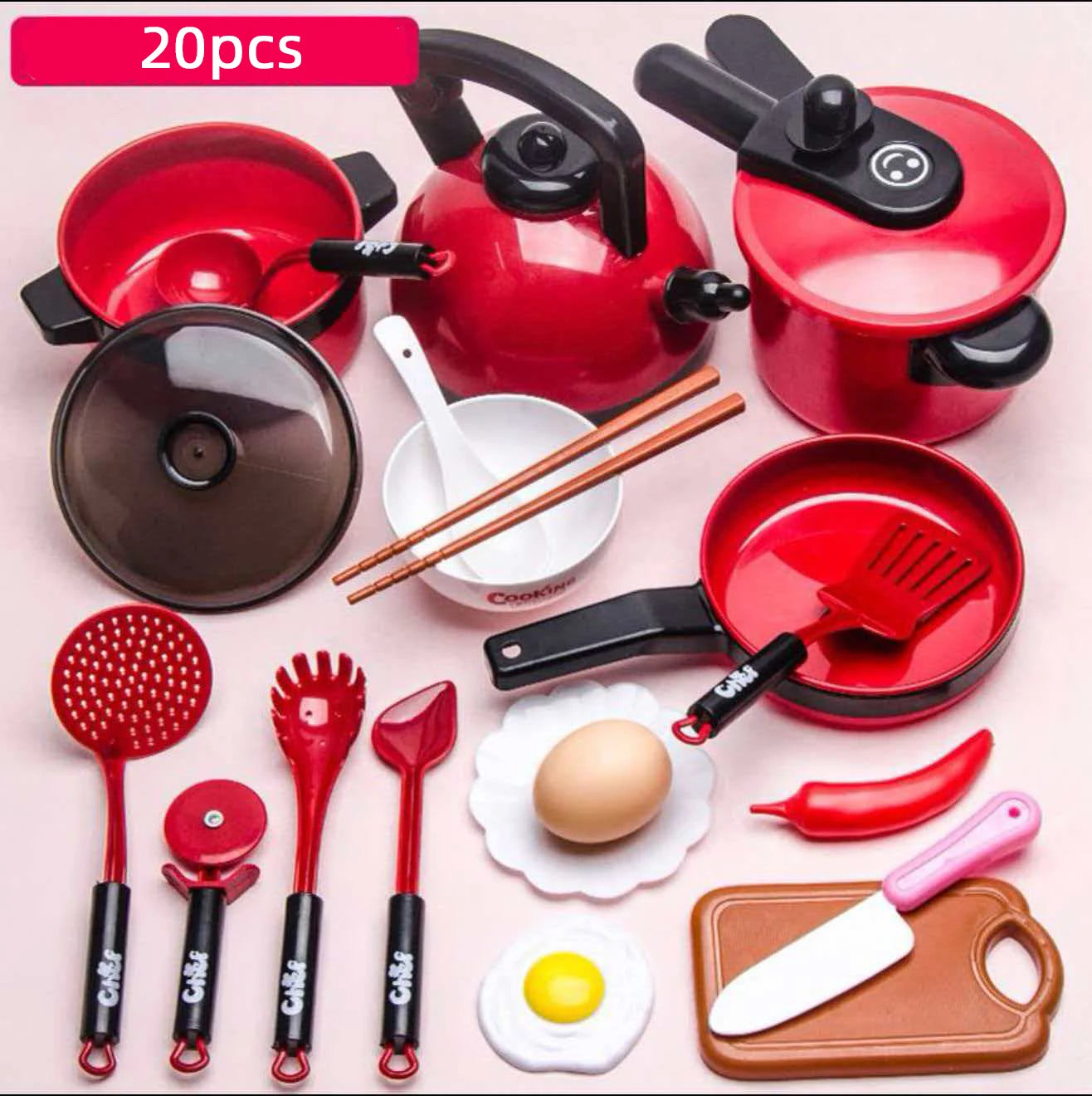 Kids Pretend Play Kitchen Toy – Simulation Food Barbecue Cooking Set for Girls