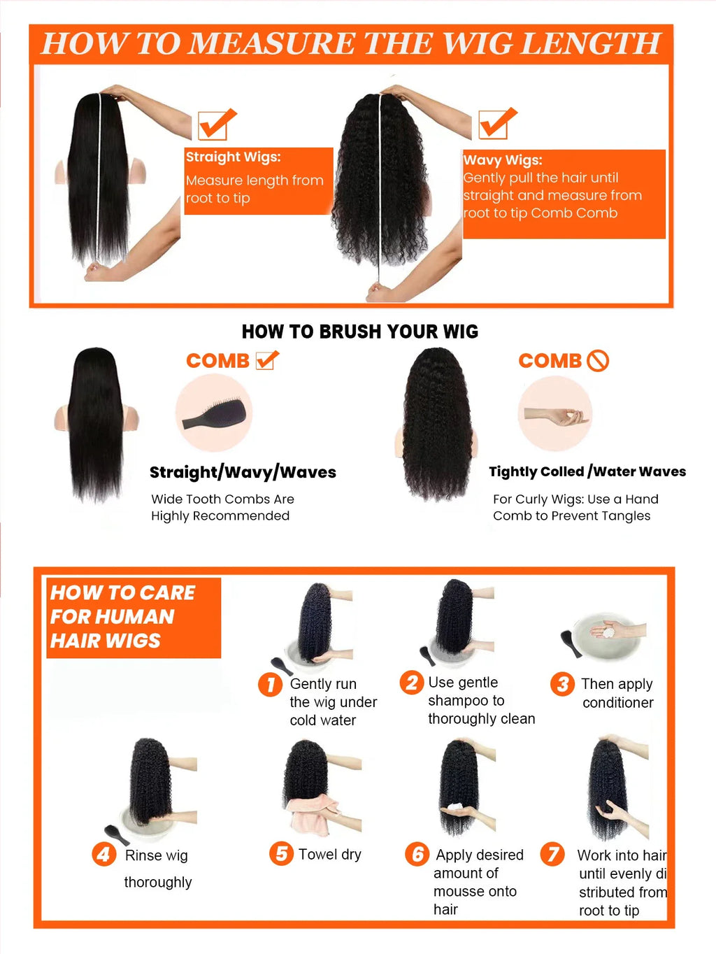Auburn Brown Color 3 IN 1 Kinky Curly Half Wig Human Hair Clip-in Upgrade Glueless Wig Machine Made Invisible Hairline