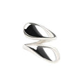 Chunky Adjustable Water Droplet Rings Handmade High Polished Thumb Band Statement Ring for Women Girl Opening Ring