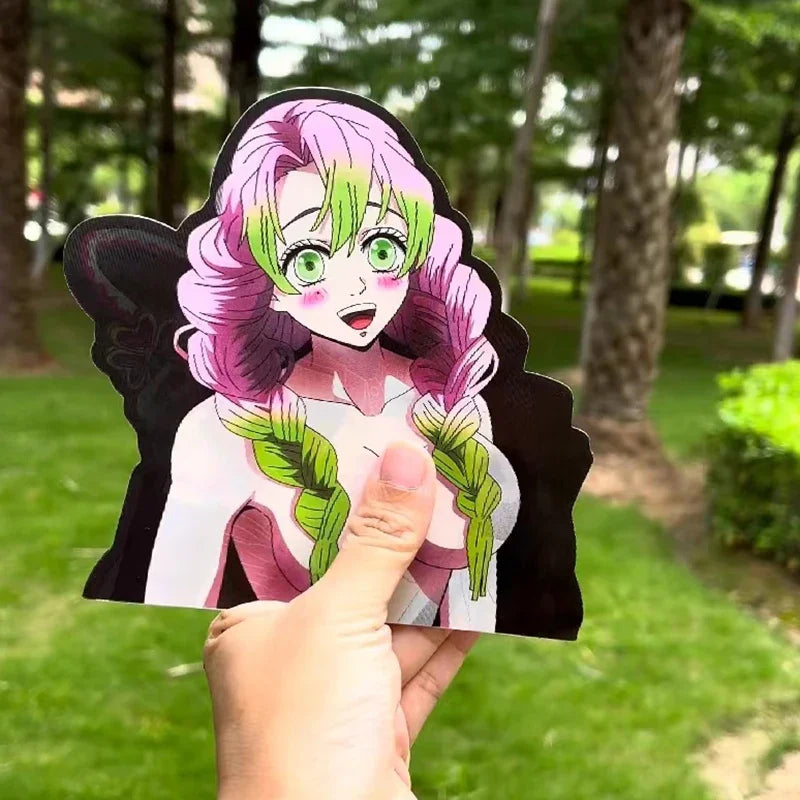Demon Slayer Kanroji Mitsuri Motion Stickers – Anime Character Decals for Fans